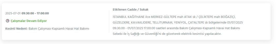 Bu geceden itibaren başlıyor: İstanbul'un 24 ilçesinde dev elektrik kesintisi 11